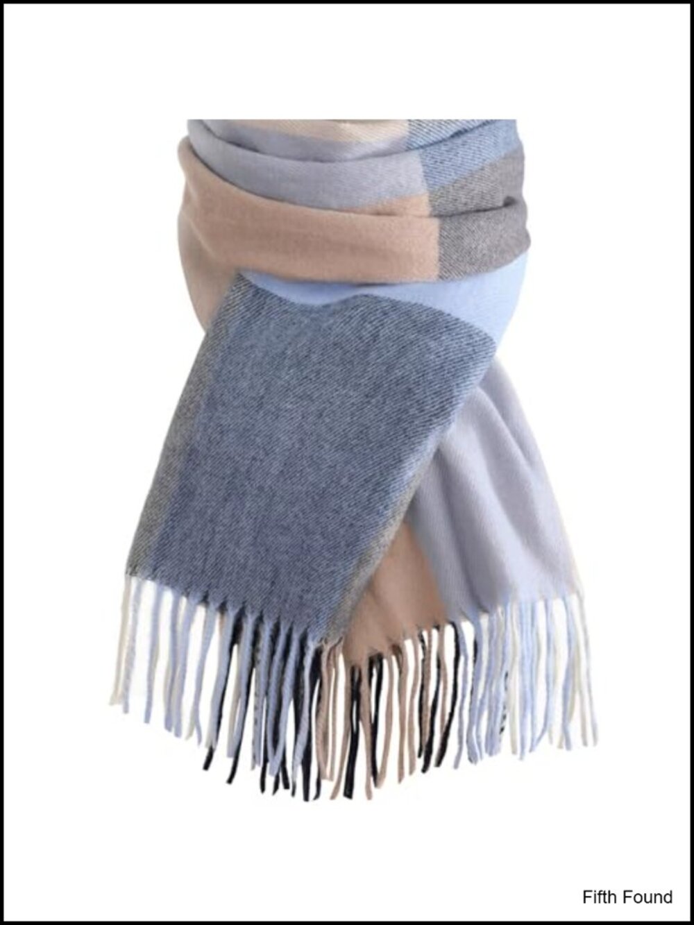 Womens Plaid Blanket Scarf Cozy Pashmina Shawl Winter Wrap